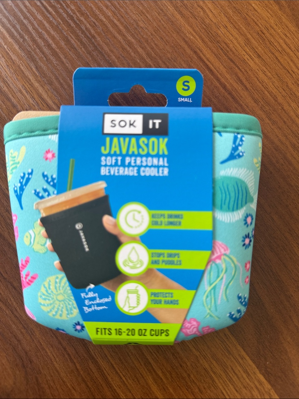 Javasok reusable insulating cold beverage sleeve  in Under the Sea